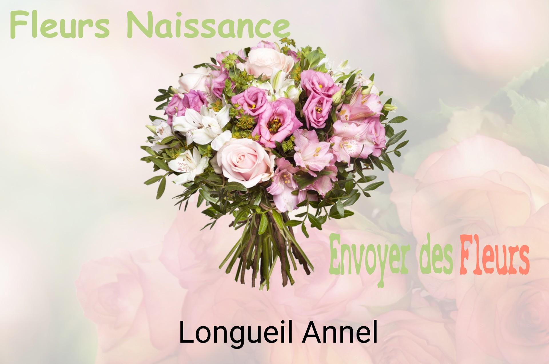 Bouquet de fleurs de naissance livré à Longueil-Annel