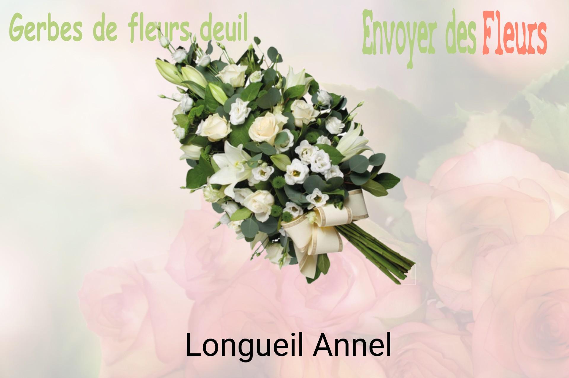 Gerbe de fleurs de deuil livrée à Longueil-Annel